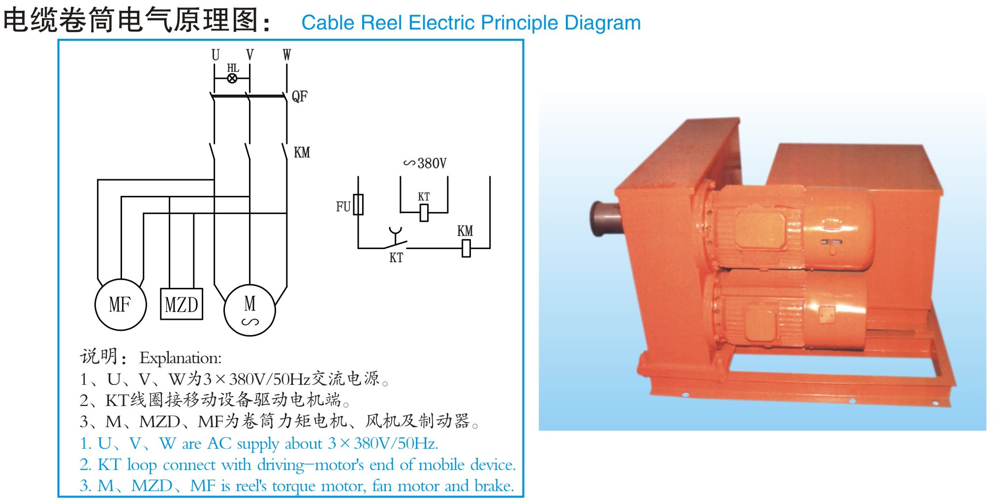 JMD長(zhǎng)期堵轉(zhuǎn)力矩電機(jī)式電纜卷筒|鴻升科技